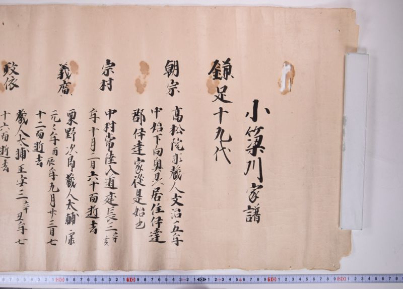 小梁川家譜（「鎌足十九代〜」） - ページ 2