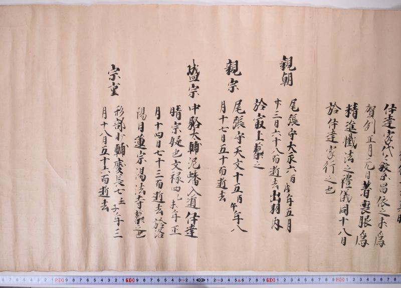 小梁川家譜（「鎌足十九代〜」） - ページ 8