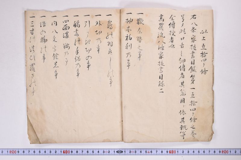 高麗流八条家抜書目録　一 - ページ 6
