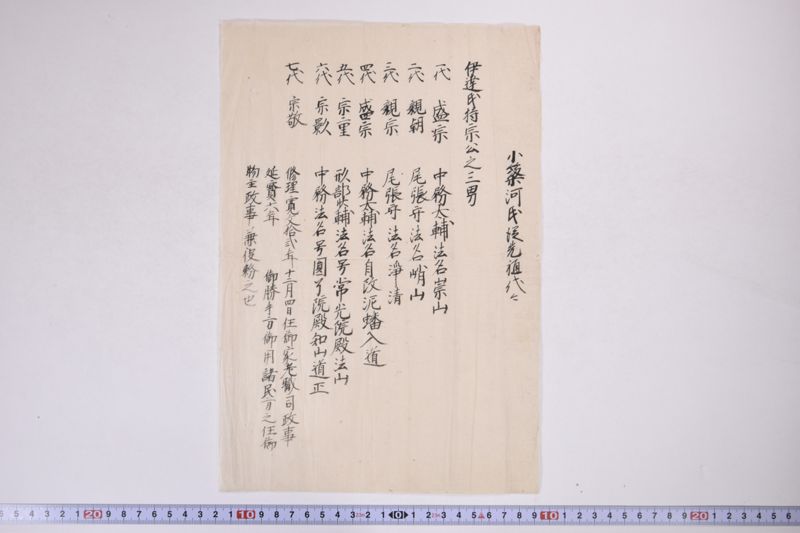 小梁河氏従先祖代々 - ページ 2